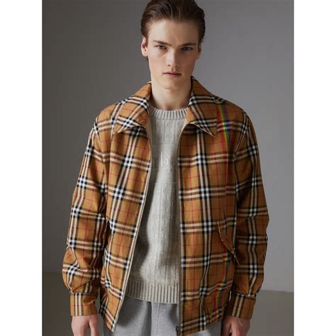 burberry check jacket.